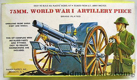 Palmer 1/24 Brass Plated 75 mm World War I Artillery Piece, 33-100 plastic model kit